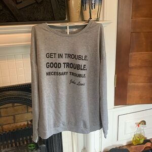 Lilicloth John Lewis quote‎ sweatshirt. Worn twice.